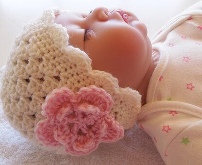 Baby Hat With Flower