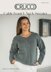 2305 Cable Front V Neck Sweater