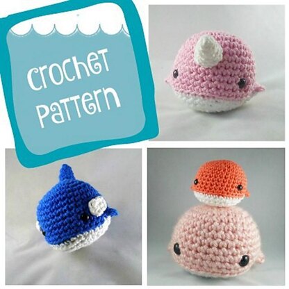 3 in 1 whale amigurumi