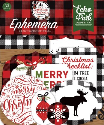 Echo Park Paper Echo Park Cardstock Ephemera 33/Pkg - Icons, A Lumberjack Christmas