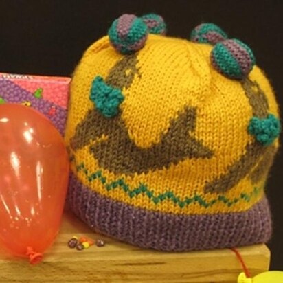 Seals and Balls Circus Hat - knitting pattern