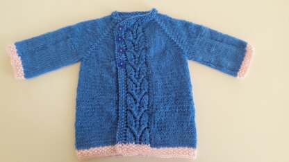 Leaf love baby cardigan