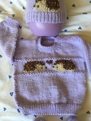 Hedgehog Sweater Set