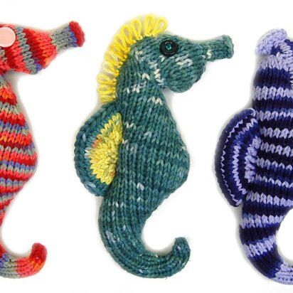 Seahorse FLAT KNIT VERSION Plush Toy