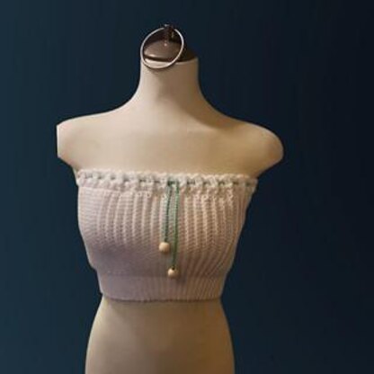 Strapless Crochet Crop Top