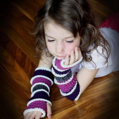 Striped arm warmer pattern