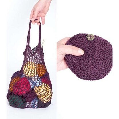 Louet Knitted and Crocheted Pouch Bag PDF