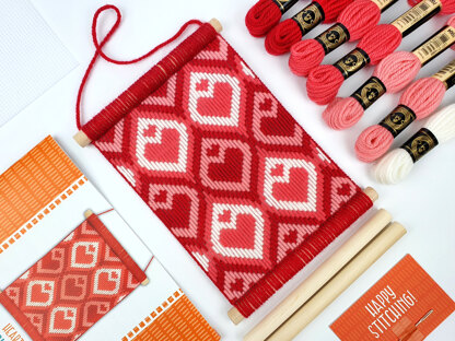 Oh Sew Bootiful Love Heart Wall Hanging Bargello Kit