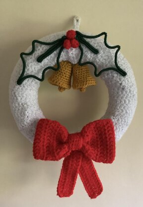 Crochet Light Up Christmas Wreath