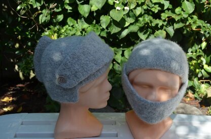 Felted knight helmet