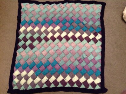 Entrelac blanket