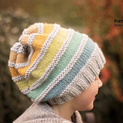 Slouchy stripe - knitting pattern