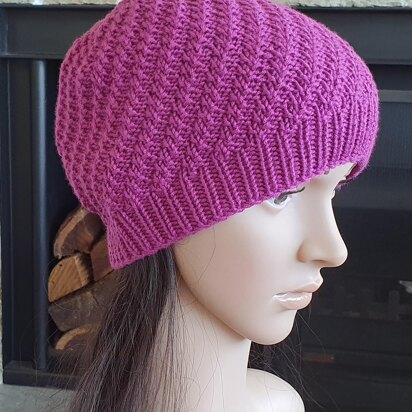 Oxley - diagonal rib family beanie