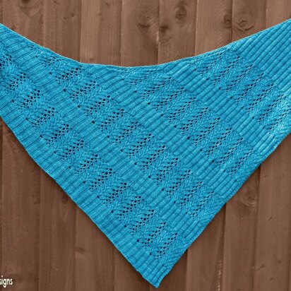 Rib and Lace Shawl