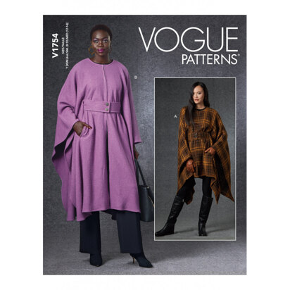 Vogue Misses' Cape V1754 - Sewing Pattern