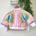 Stained Glass Hexagon Cardigan