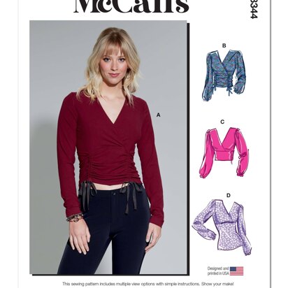 McCall's Misses' Knit Top M8344 - Sewing Pattern