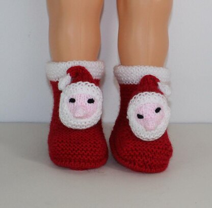 Toddler Santa Head Christmas Slippers