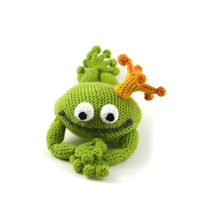 Handsome Frog Prince Crochet Pattern, Frog Amigurumi, Frog Prince Amigurumi, Frog Crochet Pattern