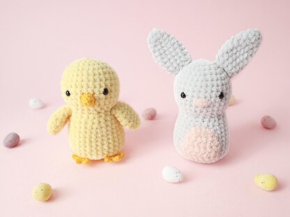 Little Chick and Bunny Amigurumi