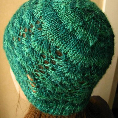 Fern Lace Hat - knitting pattern