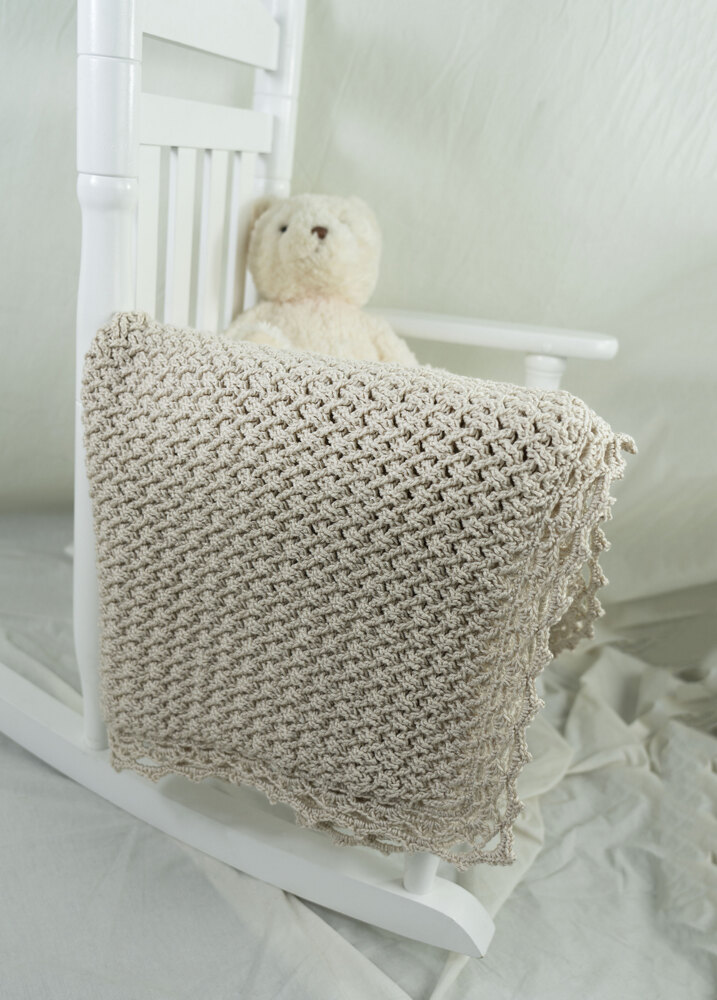 Diagonal Basketweave Baby Blanket in Cascade Yarns North Shore - DK584 -  Downloadable PDF