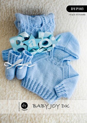 Hooded Jumper & Bootees in DY Choice Baby Joy DK - DYP103
