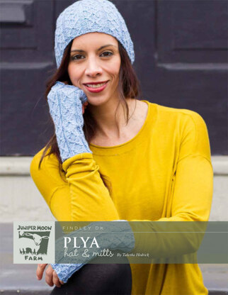 Plya Hat & Mitts in Juniper Moon Farm Findley DK - J33-01