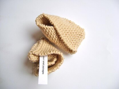 Fortune Cookie Baby Booties