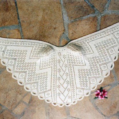 Faroese Flower Shawl 443 - knitting pattern