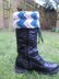 Garter Rib Boot Toppers, with optional beaded picot edge