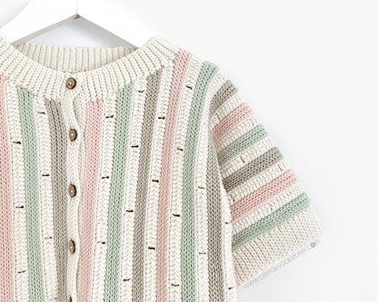 3-4 years - STRIPY Crochet Jacket Pattern