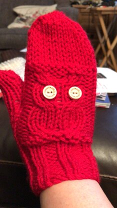 Owl Mittens