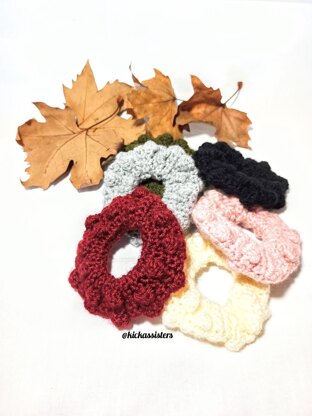 3 ways colorful scrunchies