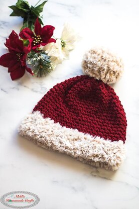 Faux Fur Santa Suzette Hat