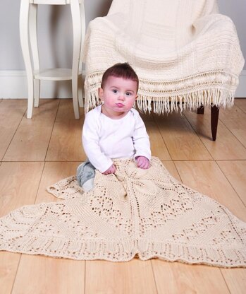 Baby Counterpane Christening Blanket