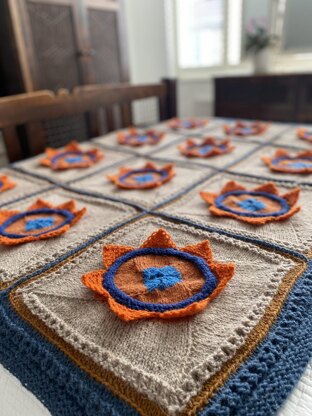 Lotus Patchwork Afghan