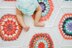 Grandmother's Flower Garden Crochet Quilt