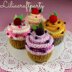 Cream Frosting Cupcake Pincushion