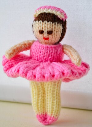 Charlotte the Ballerina Doll Knitting Pattern - Toy Knitting Pattern