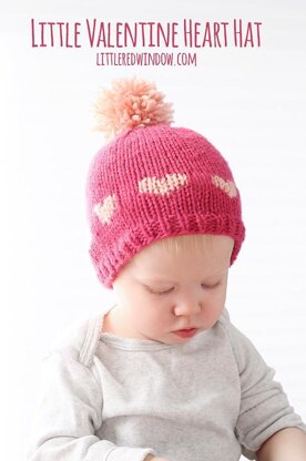 Little Valentine Fair Isle Heart Hat