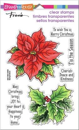 Stampendous Perfectly Clear Stamps - Poinsettia Season