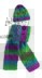 Poncho, Hat and Scarf in Rico Creative Glowworm Print - 620 - Downloadable PDF