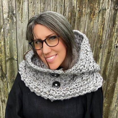 Hooded Knit Cowl  Circular Knitting Machine Patterns