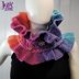 Rainbow Ruffle Cowl