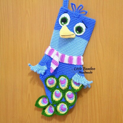 Peacock Christmas Stocking