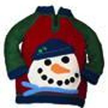 Peek-A-Boo Snowman Sweater