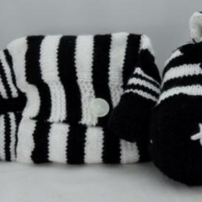 Zebra Pyjama Case - knitting pattern
