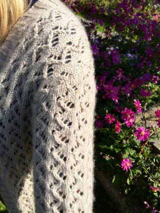 Zigzag Eyelet Cardigan