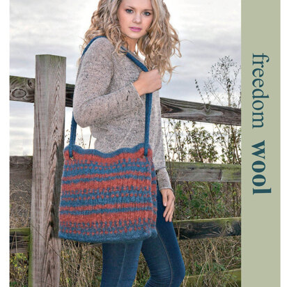 Knit and Felt Shoulder Bag in Twilleys Freedom Wool - 9190